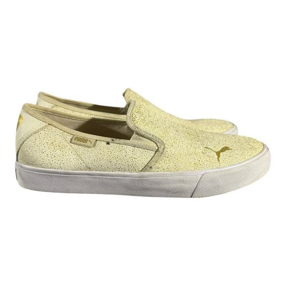 Puma Shoes - Puma Foam+ Slip-On Sneakers Cream Gold Women’s Size 10 Comfort Shoes 383791-06